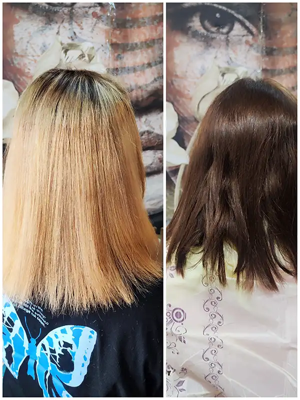 رنگ و لایت - خدمات مو -راضیه الهامیان